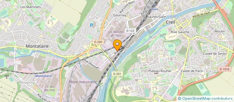 localisation de l'entreprise EURL 3 CONTINENTS à CREIL