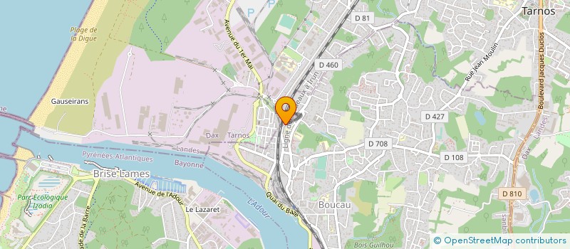 localisation de l'entreprise EURL 3.S.  BOUCAU