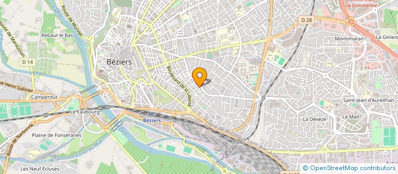 localisation de l'entreprise EURL 34LIFE à BEZIERS