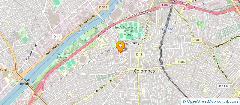localisation de l'entreprise EURL A.B. à COLOMBES