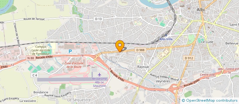 localisation de l'entreprise EURL A.C.A. à ALBI