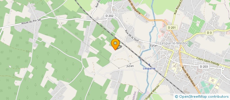 localisation de l'entreprise EURL A.D.P (ART DECO POLYVALENCE)  GAILLAN-EN-MEDOC