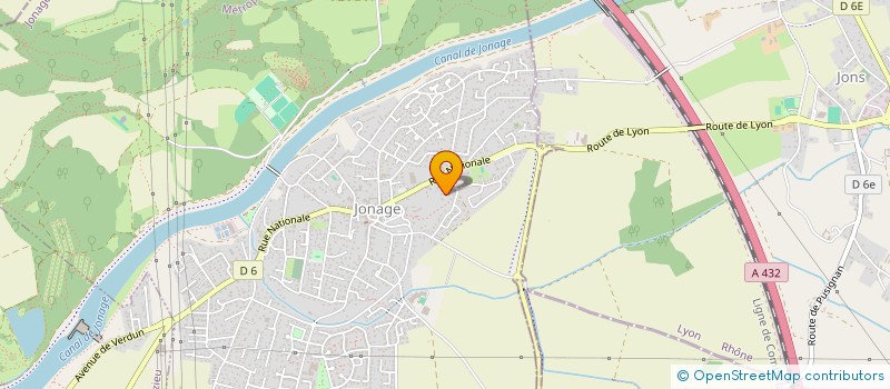 localisation de l'entreprise EURL A D P MAINTENANCE à JONAGE