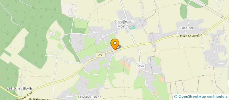 localisation de l'entreprise EURL A.FUSSIEN  ILLEVILLE-SUR-MONTFORT