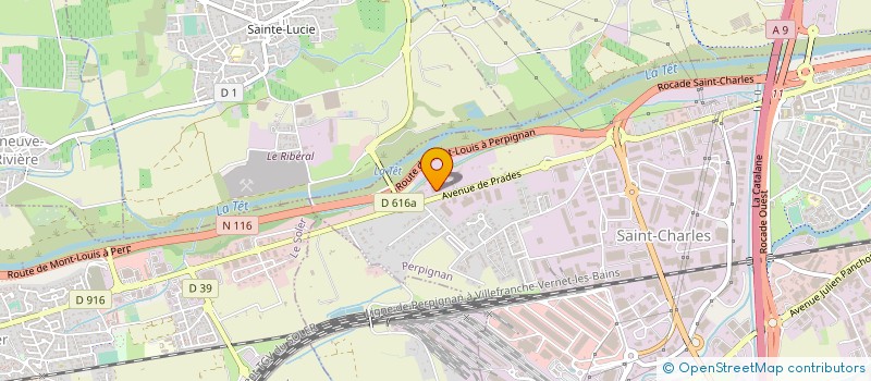 localisation de l'entreprise EURL A.G. DIFFUSION à PERPIGNAN