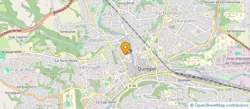 localisation de l'entreprise EURL A.L.C à QUIMPER