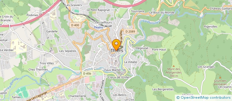 localisation de l'entreprise EURL A LA BONNE PRESSE  THIERS