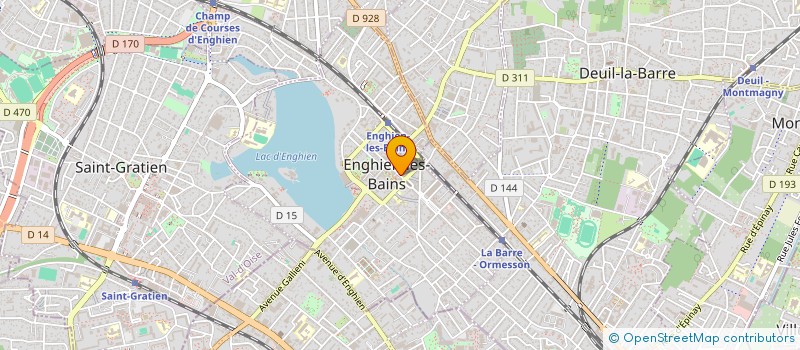 localisation de l'entreprise EURL A.M.A.P  ENGHIEN-LES-BAINS