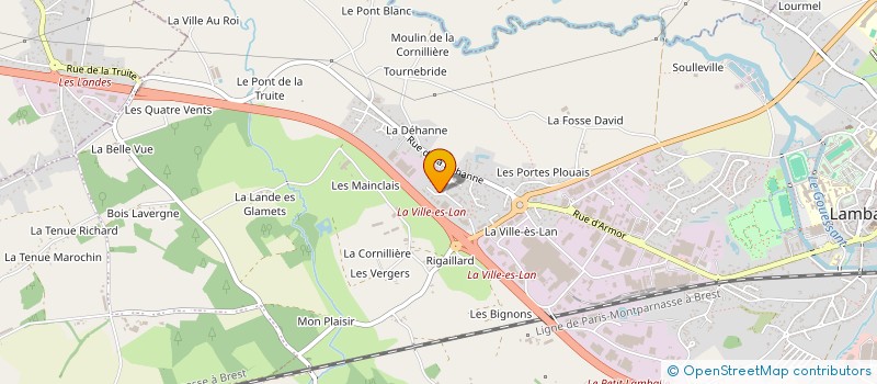 localisation de l'entreprise EURL A.S.DESTAN à LAMBALLE-ARMOR