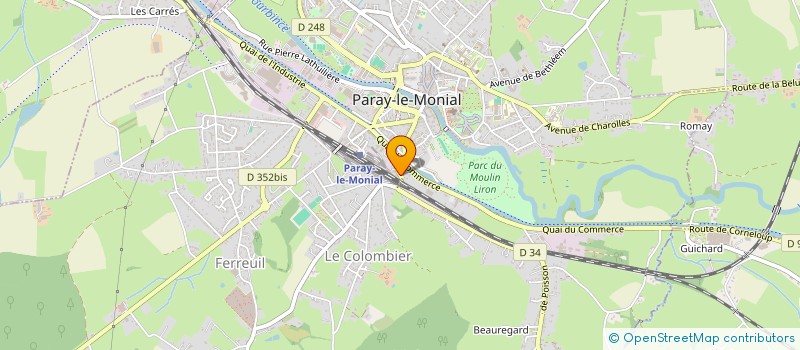 localisation de l'entreprise EURL A.S.M à PARAY-LE-MONIAL
