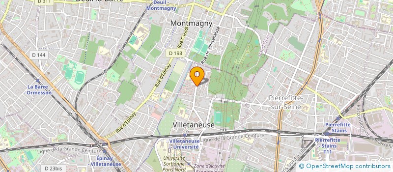localisation de l'entreprise EURL AB SERVICES à VILLETANEUSE