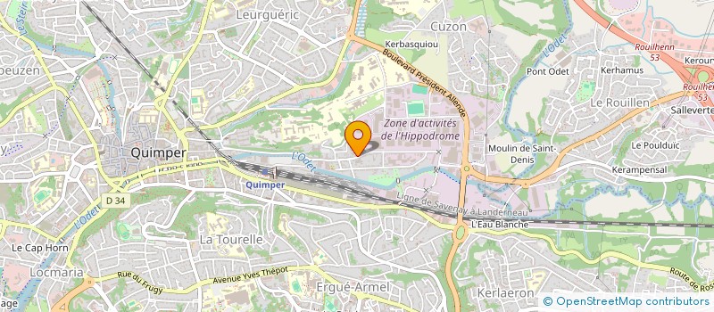 localisation de l'entreprise EURL ABCDECO RAVALEMENT  QUIMPER