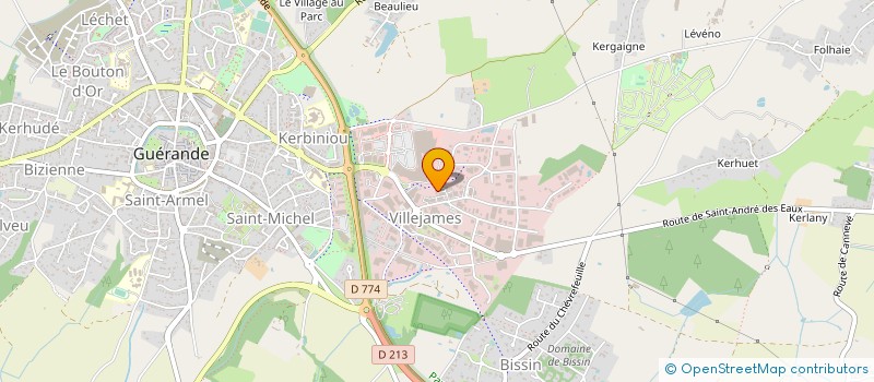 localisation de l'entreprise EURL ABIHORE à GUERANDE