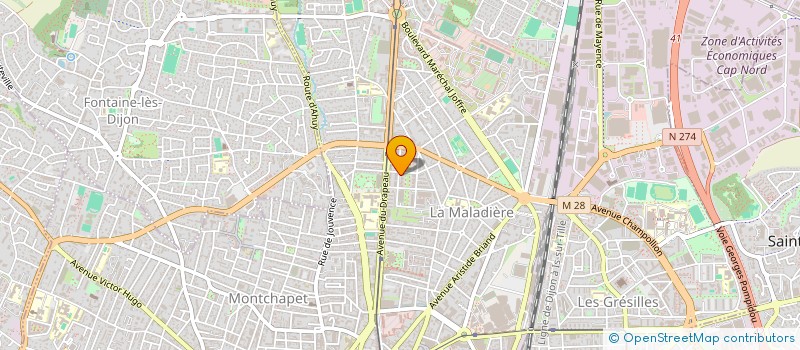 localisation de l'entreprise EURL ABLO à DIJON