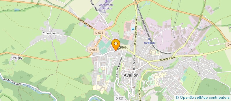 localisation de l'entreprise EURL ABSCISSE à AVALLON