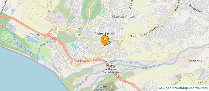 localisation de l'entreprise EURL ACCES'  SAINT-LOUIS