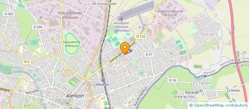 localisation de l'entreprise EURL ACM à ALENCON
