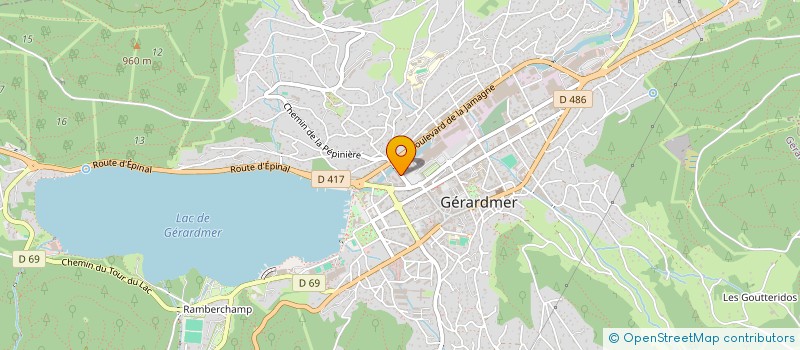 localisation de l'entreprise EURL ACOUSTIQUE GEROMOISE à GERARDMER