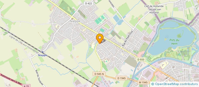 localisation de l'entreprise EURL ACQUART ELECTRICITE à NIEPPE