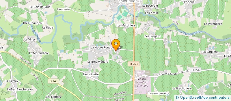 localisation de l'entreprise EURL ACTION HABITAT à MOUZILLON