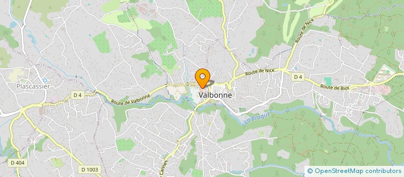 localisation de l'entreprise EURL ACTU CONCEPT à VALBONNE