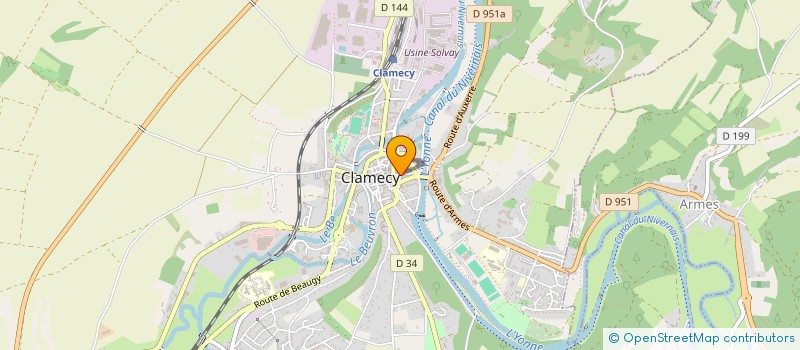 localisation de l'entreprise EURL ADC à CLAMECY
