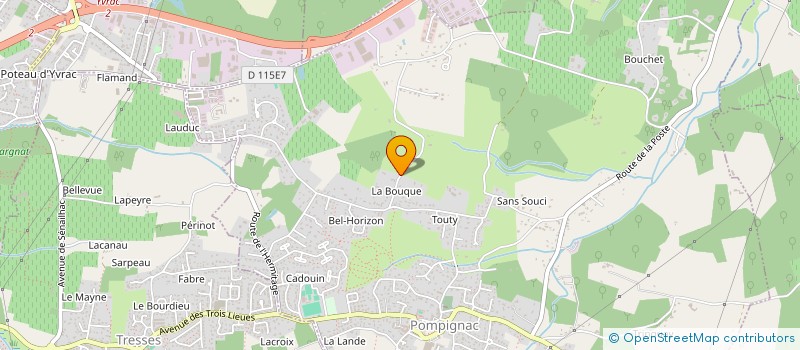 localisation de l'entreprise EURL ADIGE  POMPIGNAC