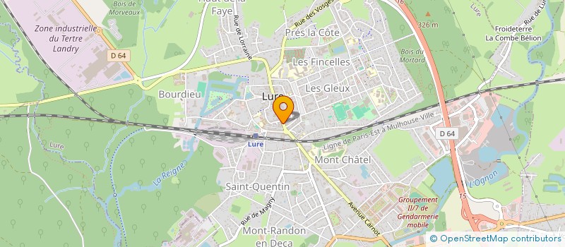 localisation de l'entreprise EURL ADJ INFORMATIQUE  LURE