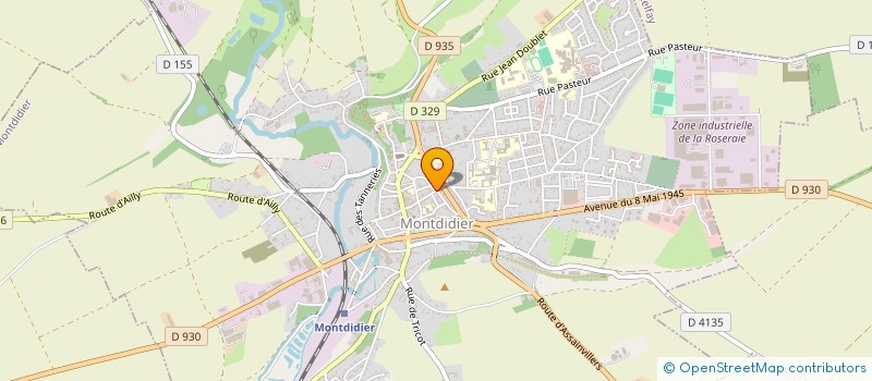 localisation de l'entreprise EURL ADMS DISTRIBUTION à MONTDIDIER