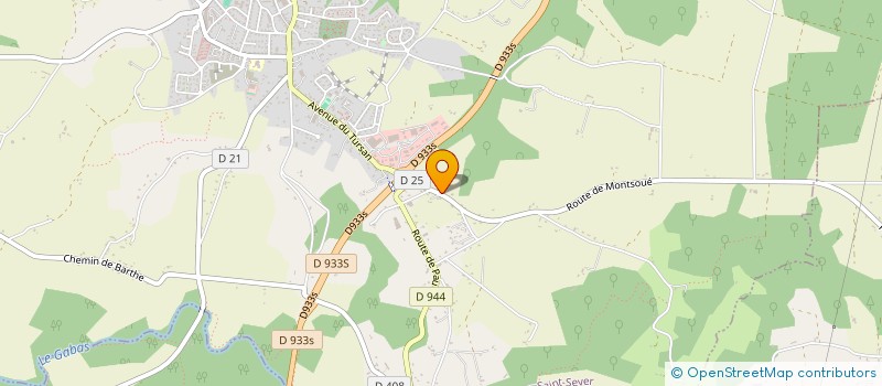 localisation de l'entreprise EURL ADOUR CUISINES à HORSARRIEU