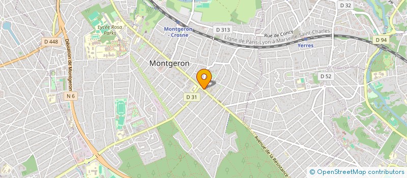 localisation de l'entreprise EURL ADRAR PLOMBERIE CHAUFFAGE à MONTGERON