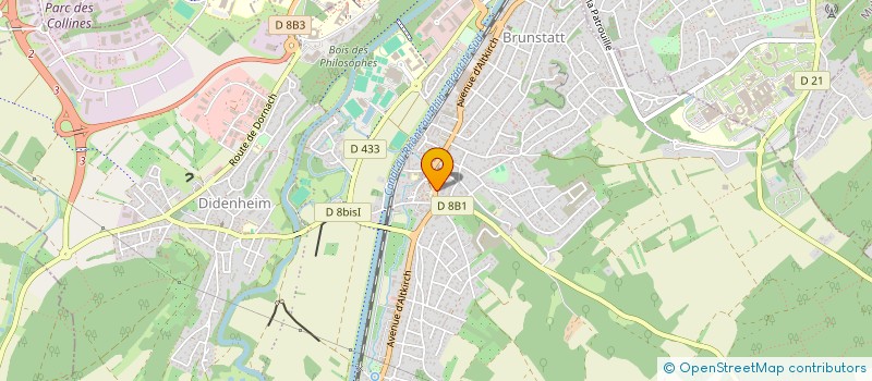 localisation de l'entreprise EURL AE à BRUNSTATT-DIDENHEIM