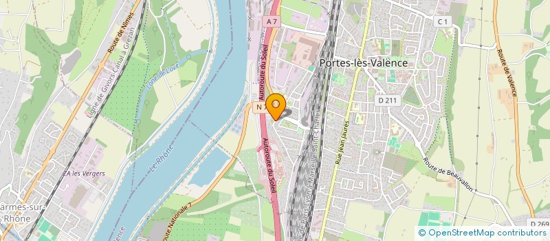 localisation de l'entreprise EURL AE CONCEPT à PORTES-LES-VALENCE