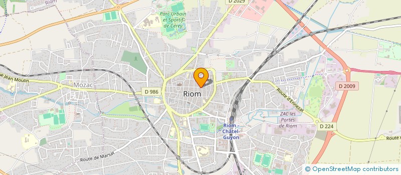 localisation de l'entreprise EURL AFGC  MOZAC