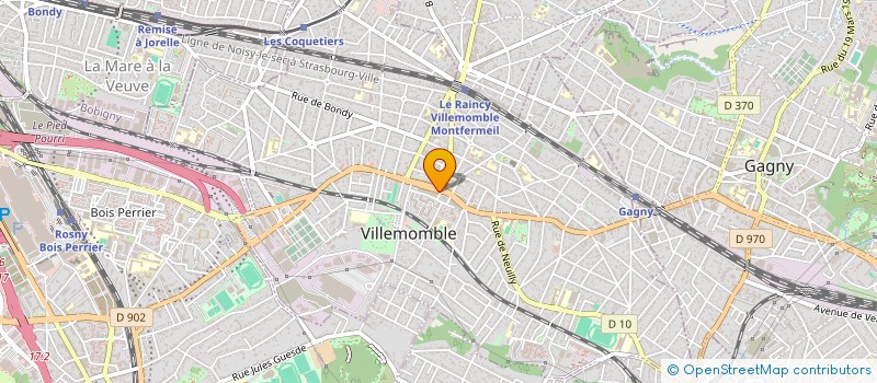 localisation de l'entreprise EURL AGD  VILLEMOMBLE