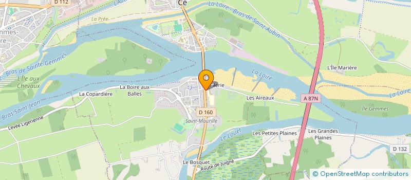localisation de l'entreprise EURL AGGJ PELTIER à LES PONTS-DE-CE
