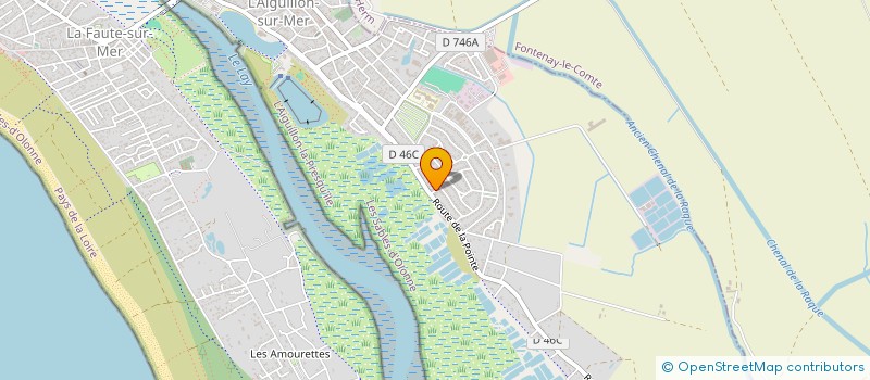 localisation de l'entreprise EURL AGIR HABITAT à L'AIGUILLON-LA-PRESQU'ILE