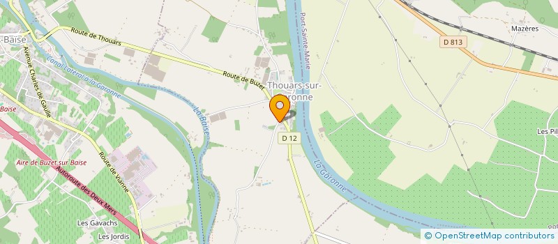 localisation de l'entreprise EURL AGRI LACHAIZE50 à THOUARS-SUR-GARONNE