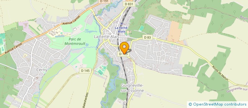 localisation de l'entreprise EURL AIDE  LA FERTE-ALAIS