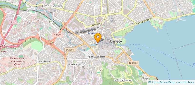 localisation de l'entreprise EURL AIGUEBONNE  ANNECY