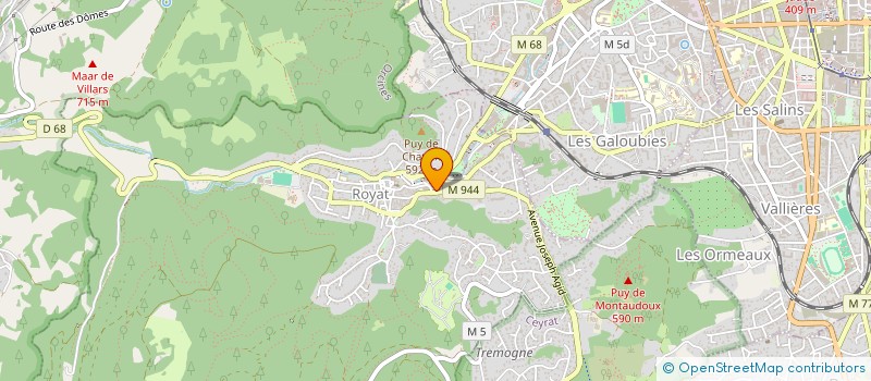 localisation de l'entreprise EURL AILBAI ORTHO à ROYAT