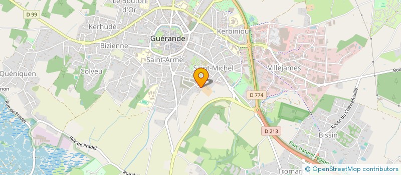 localisation de l'entreprise EURL AJLB  GUERANDE