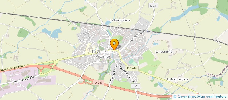 localisation de l'entreprise EURL AJM  LA CHAIZE-LE-VICOMTE