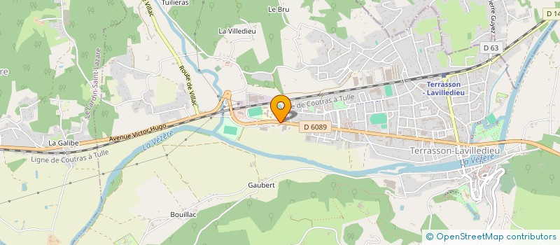 localisation de l'entreprise EURL AK  TERRASSON-LAVILLEDIEU