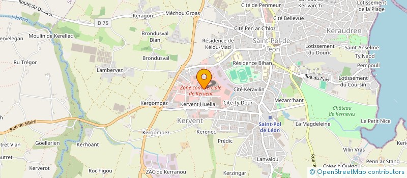 localisation de l'entreprise EURL ALAIN CHARTRAIN à SAINT-POL-DE-LEON