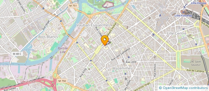 localisation de l'entreprise EURL ALAIN DE VOS à LILLE