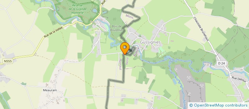 localisation de l'entreprise EURL ALAIN LECOCQ  GUSSIGNIES