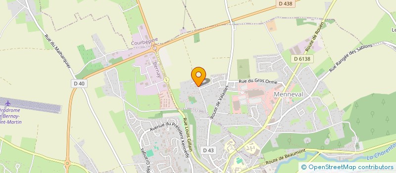 localisation de l'entreprise EURL ALAIN LECUREUR  MENNEVAL