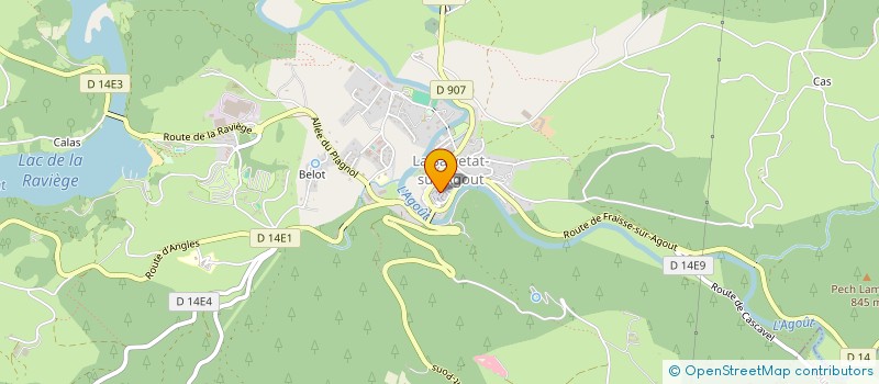 localisation de l'entreprise EURL ALEXA  LA SALVETAT-SUR-AGOUT