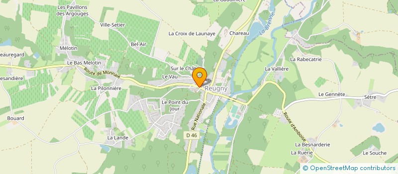 localisation de l'entreprise EURL ALEXANDRE BOINIER  REUGNY